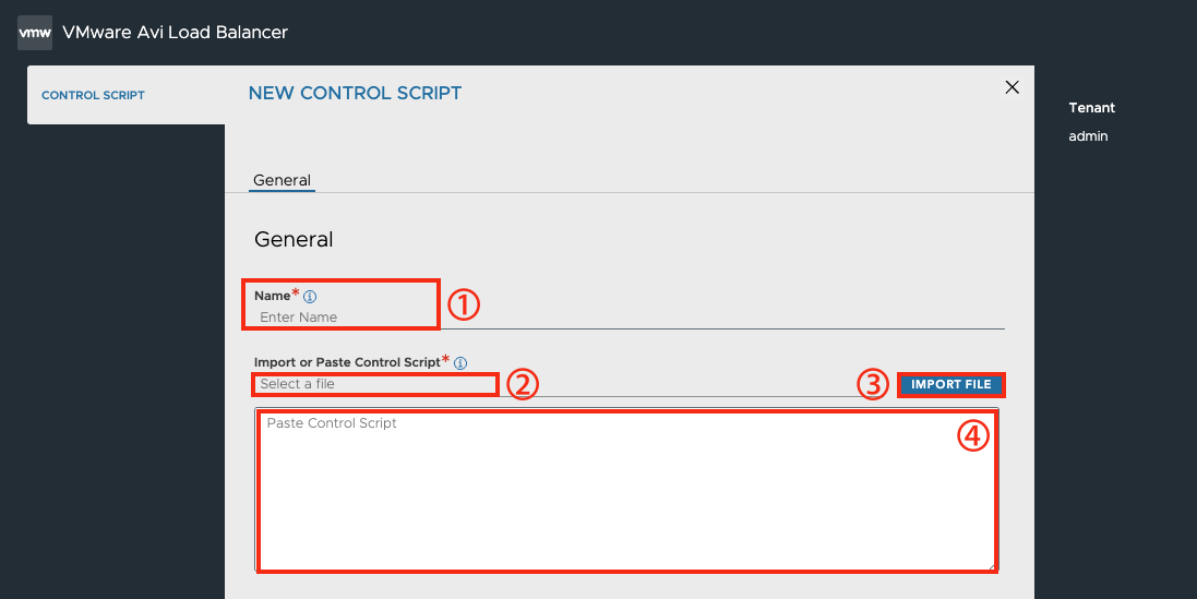ControlScripts 화면