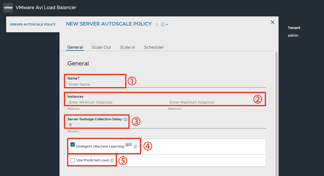 Server AutoScale 화면