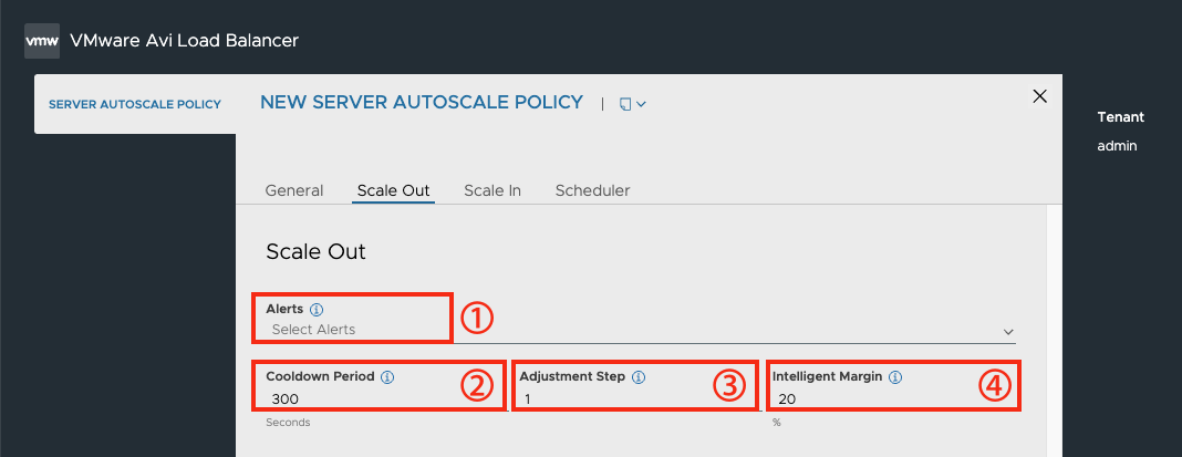 Server AutoScale 화면
