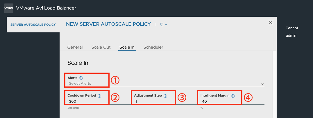 Server AutoScale 화면